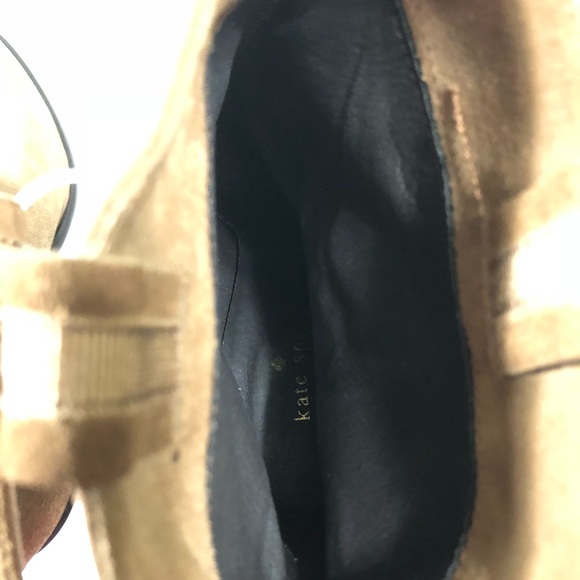 Kate Spade tan suede ankle boots size 10 1/2 - Picture 4 of 8
